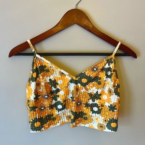 Floral bralette / crop top